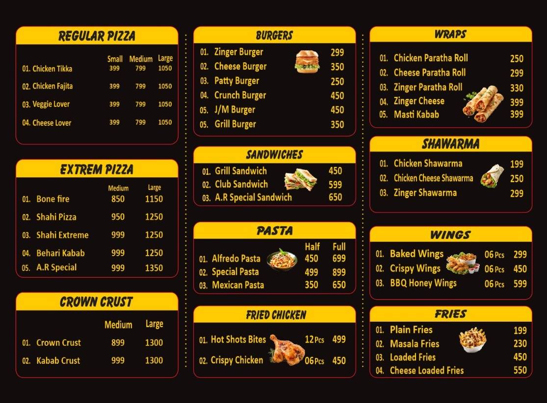AR Cafe меню