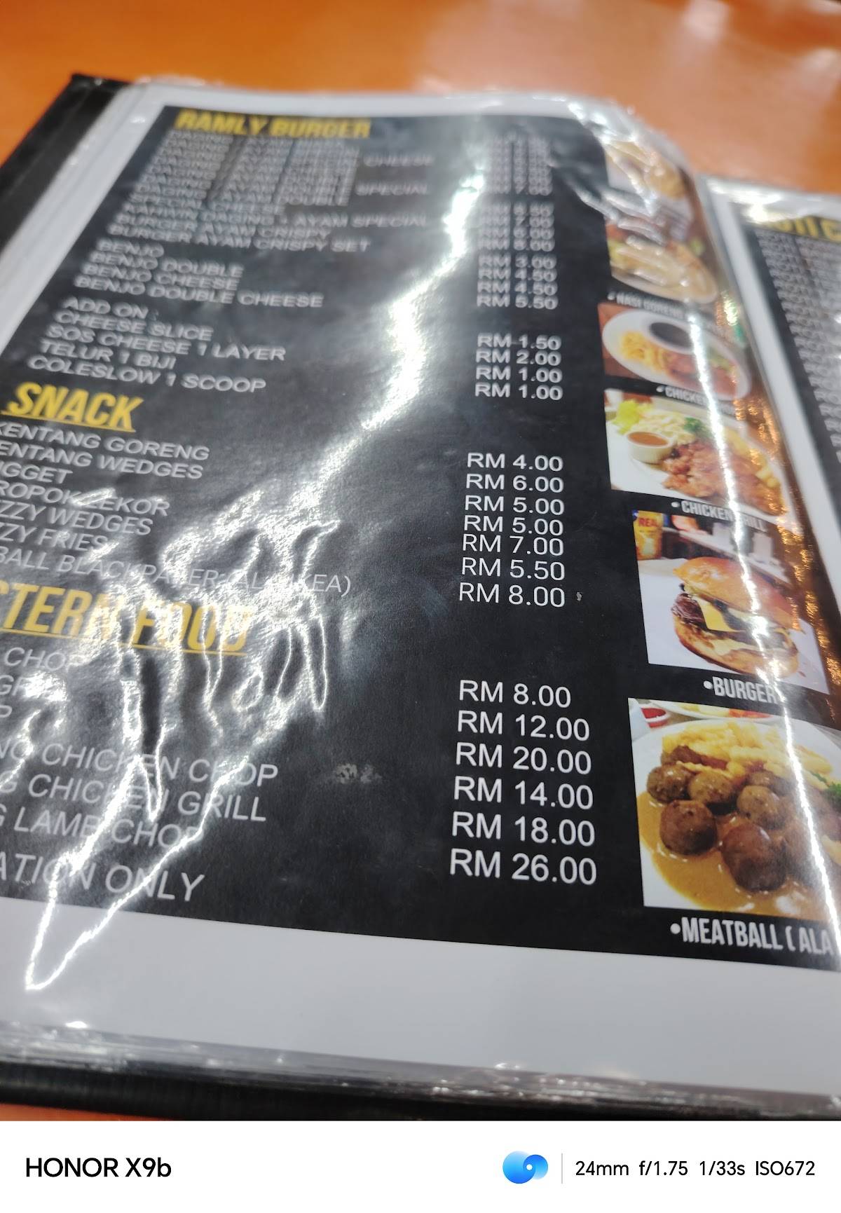 ASAM PEDAS RINTING BISTRO меню