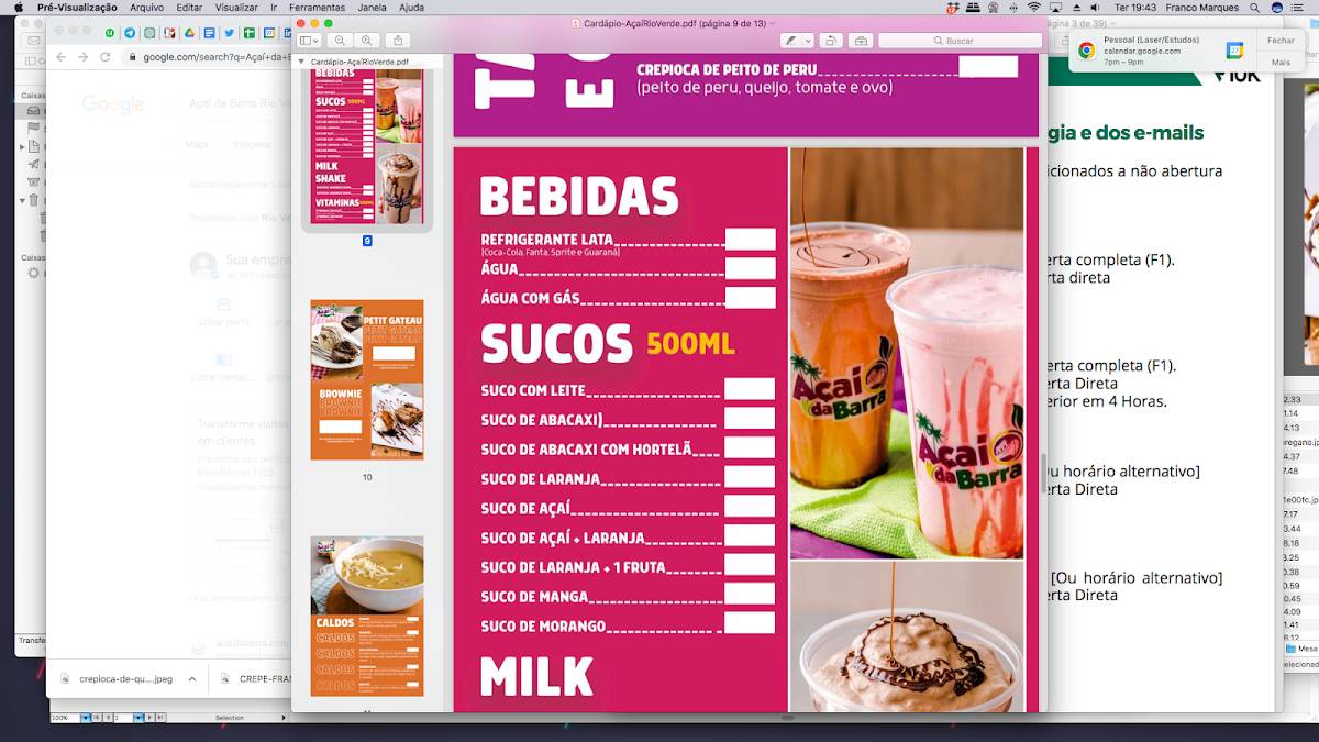 Açaí Soberano меню
