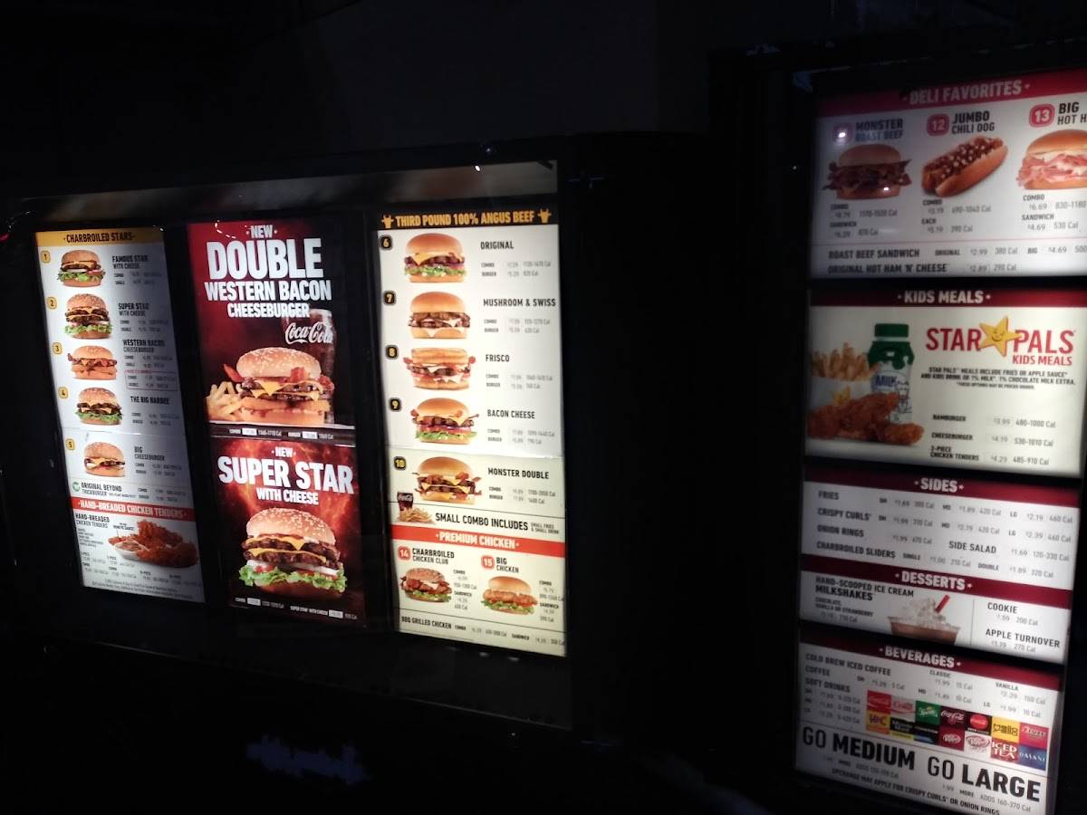 Hardee's меню