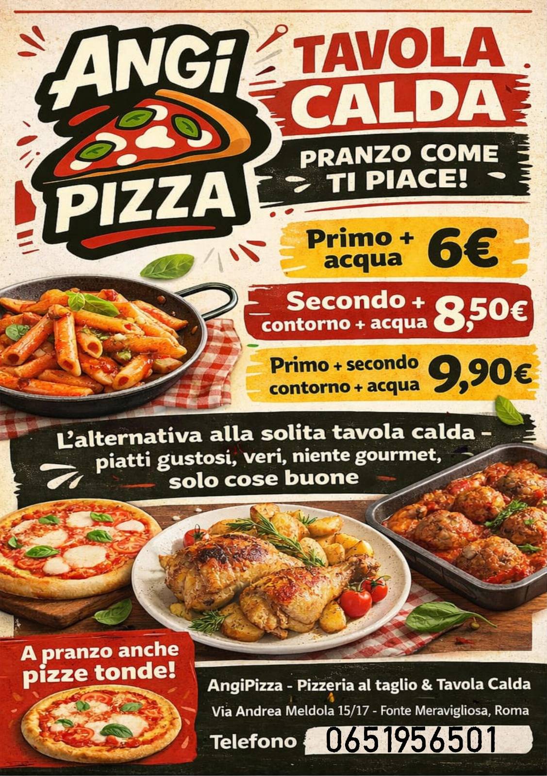 Angi Pizza - Consegne a domicilio Cecchignola меню