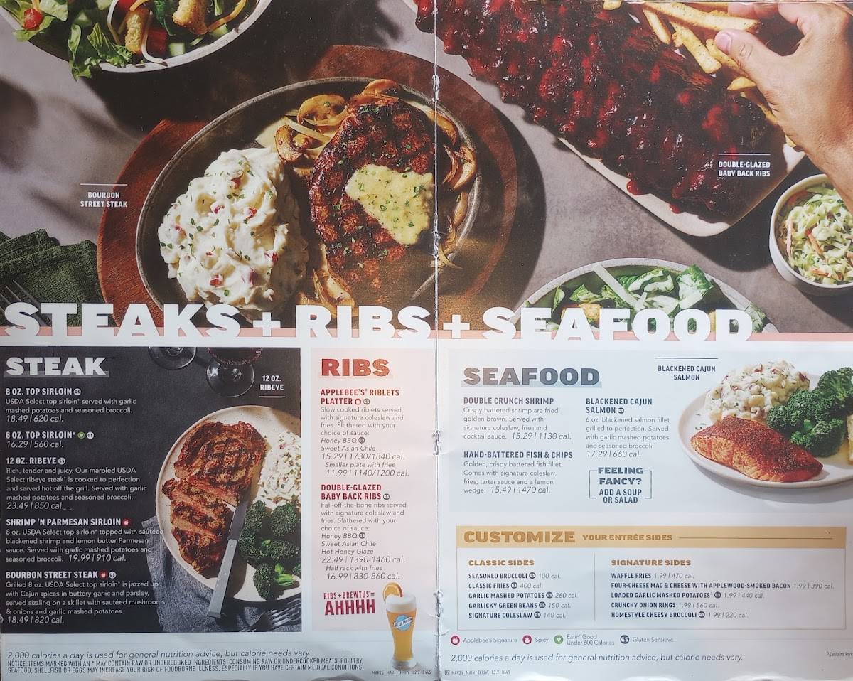 Applebee's Grill + Bar меню