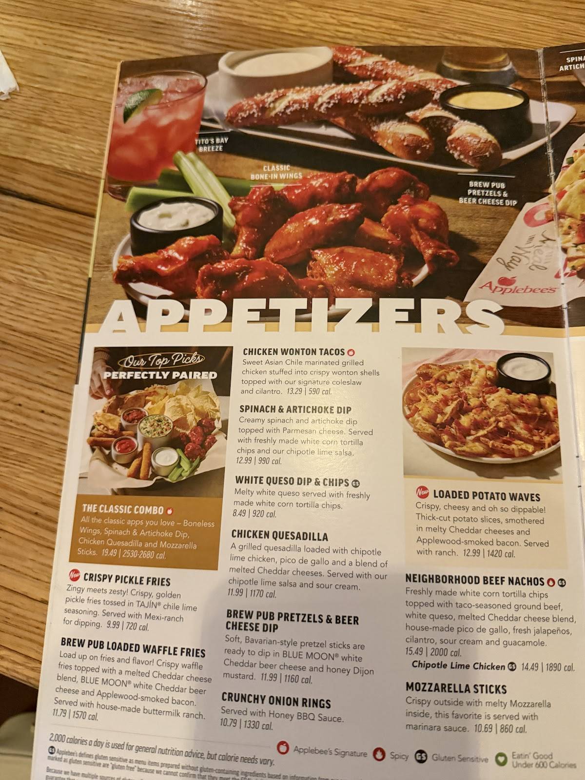 Applebee's Grill + Bar меню