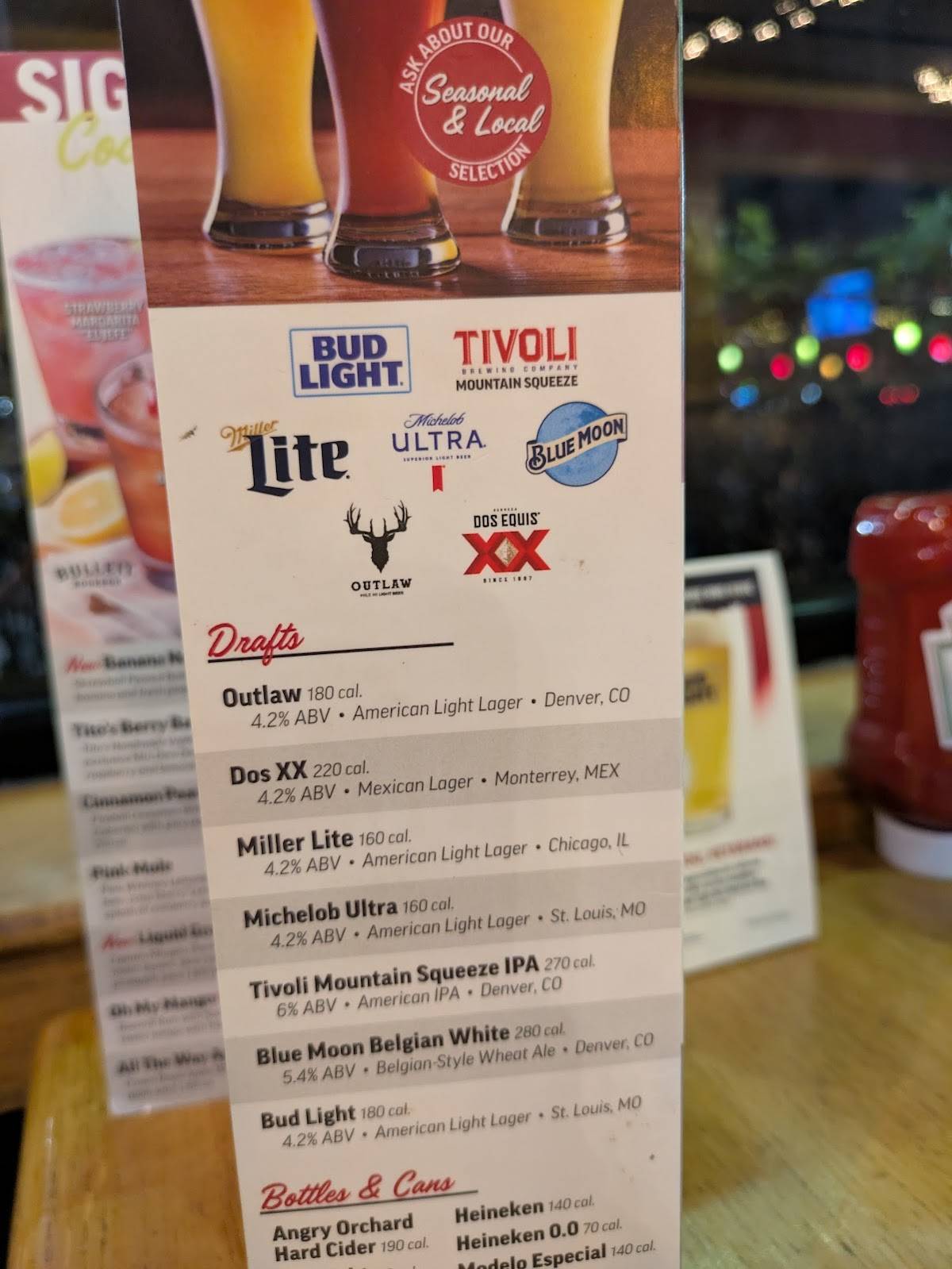 Applebee's Grill + Bar меню