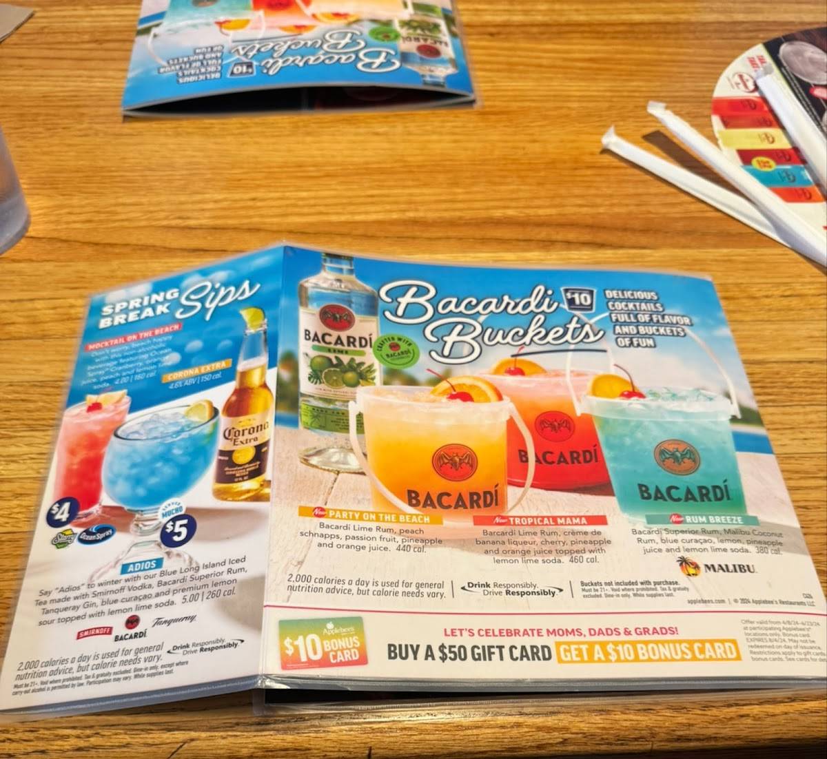 Applebee's Grill + Bar меню