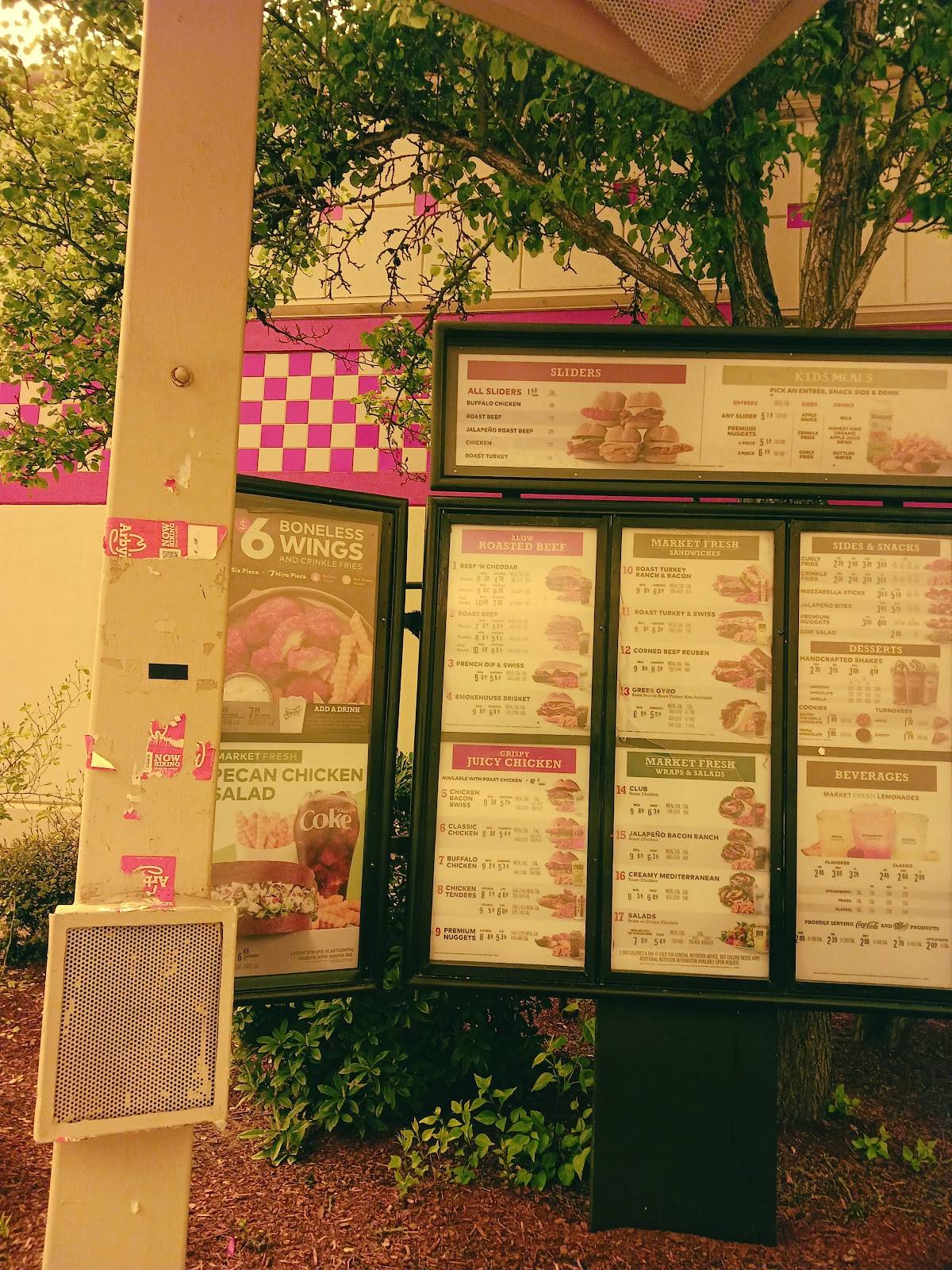 Arby's меню