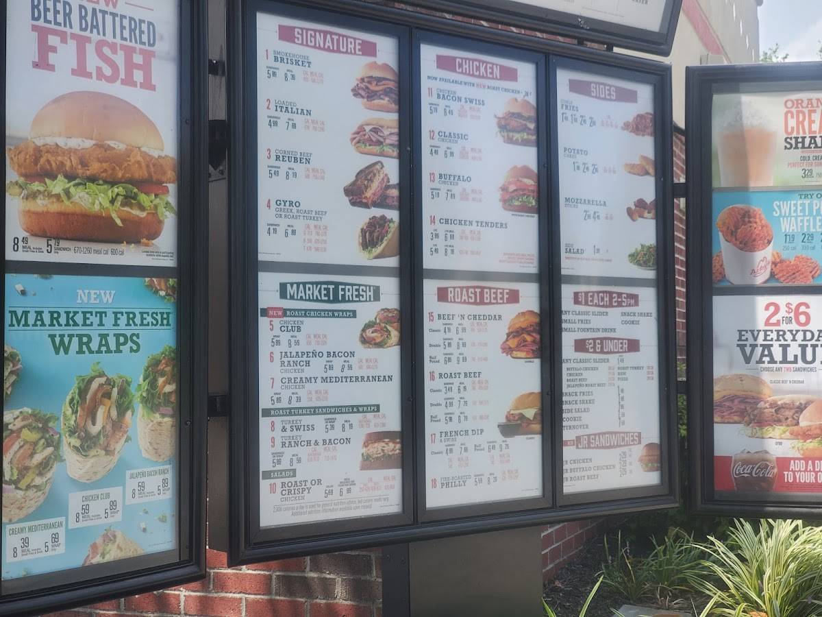 Arby's меню