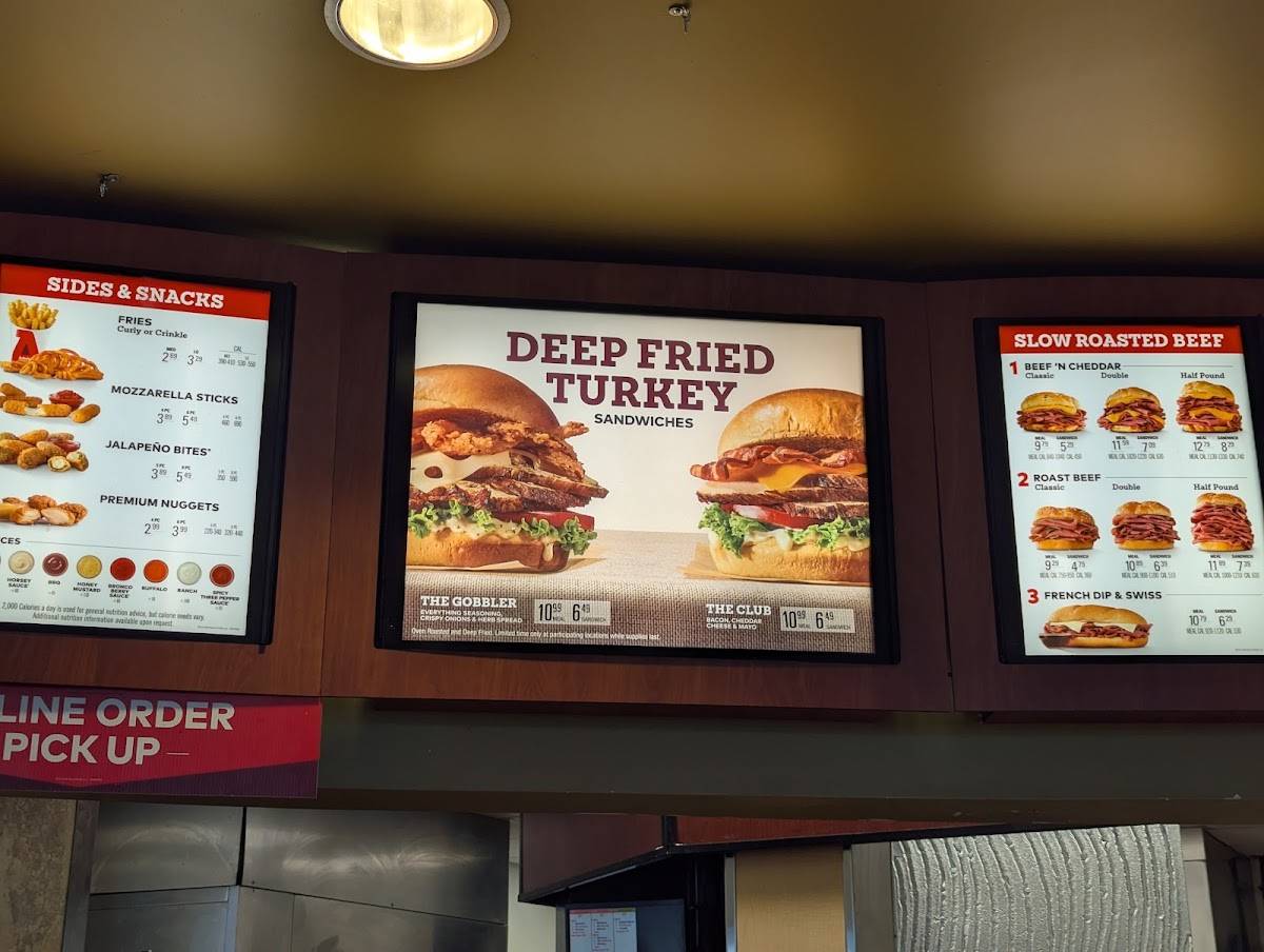 Arby's меню