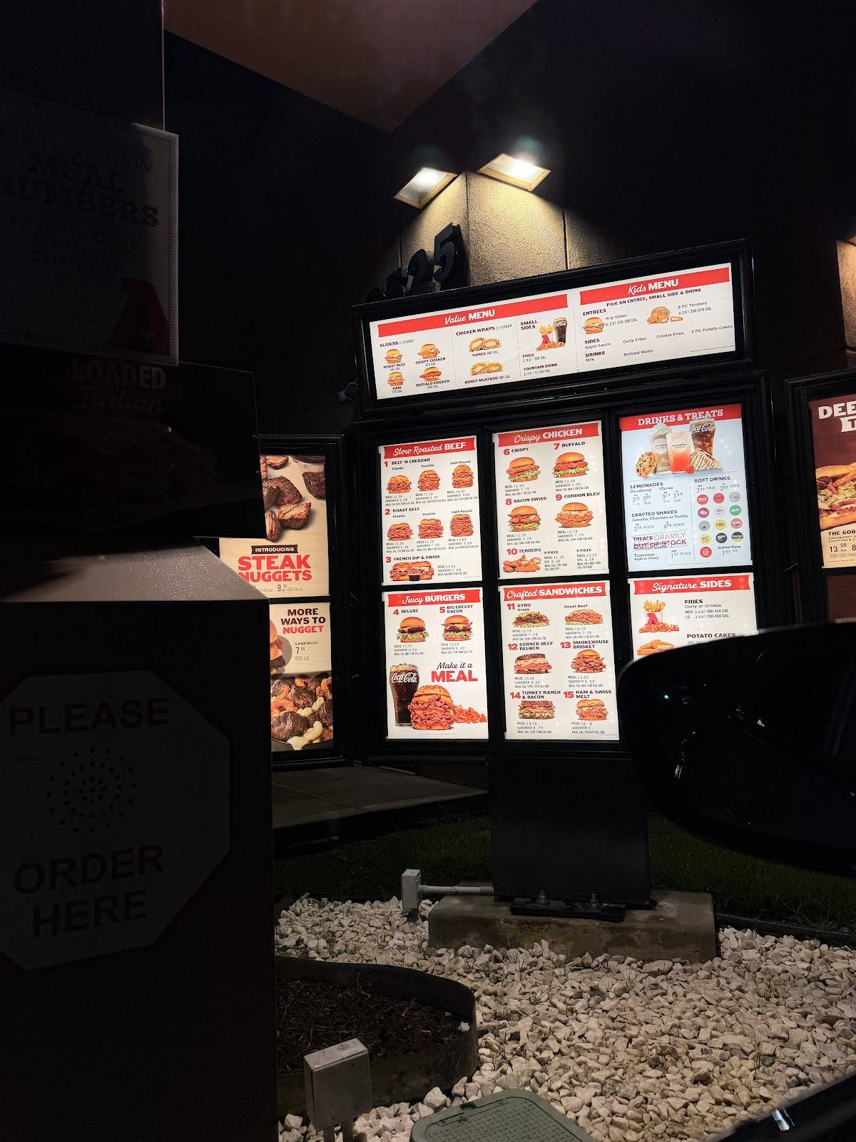 Arby's меню
