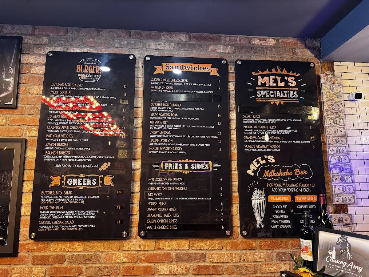 Mel's Butcher Box меню
