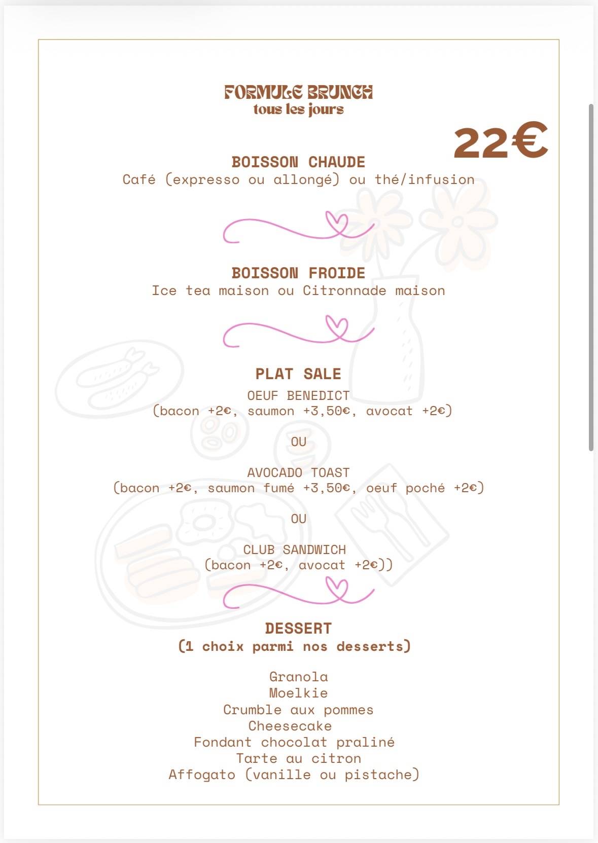 BF Brunch & Coffee меню
