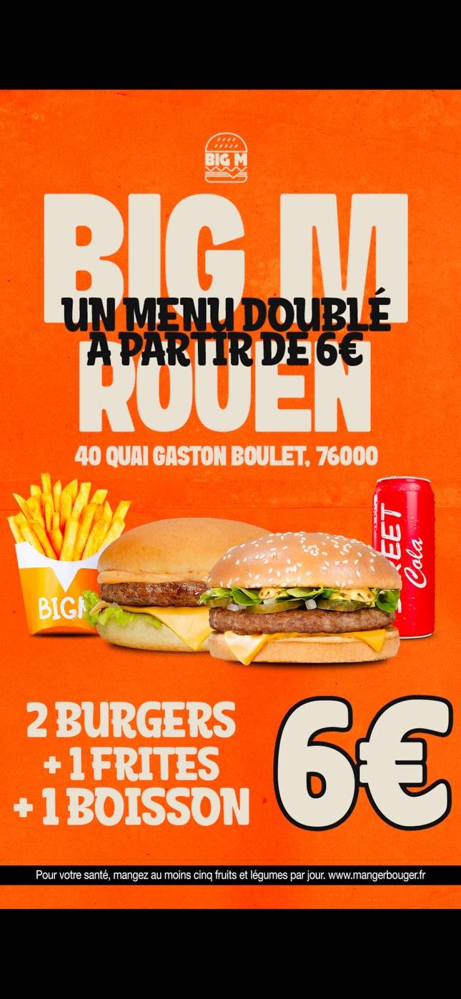 BIG M меню