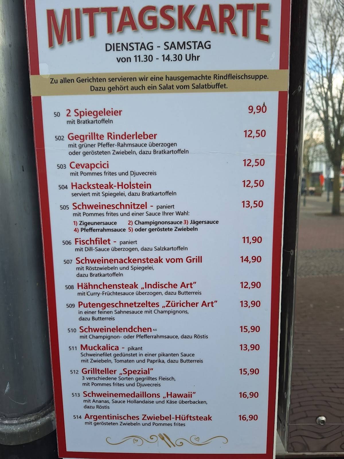 Balkan Restaurant Am Markt меню