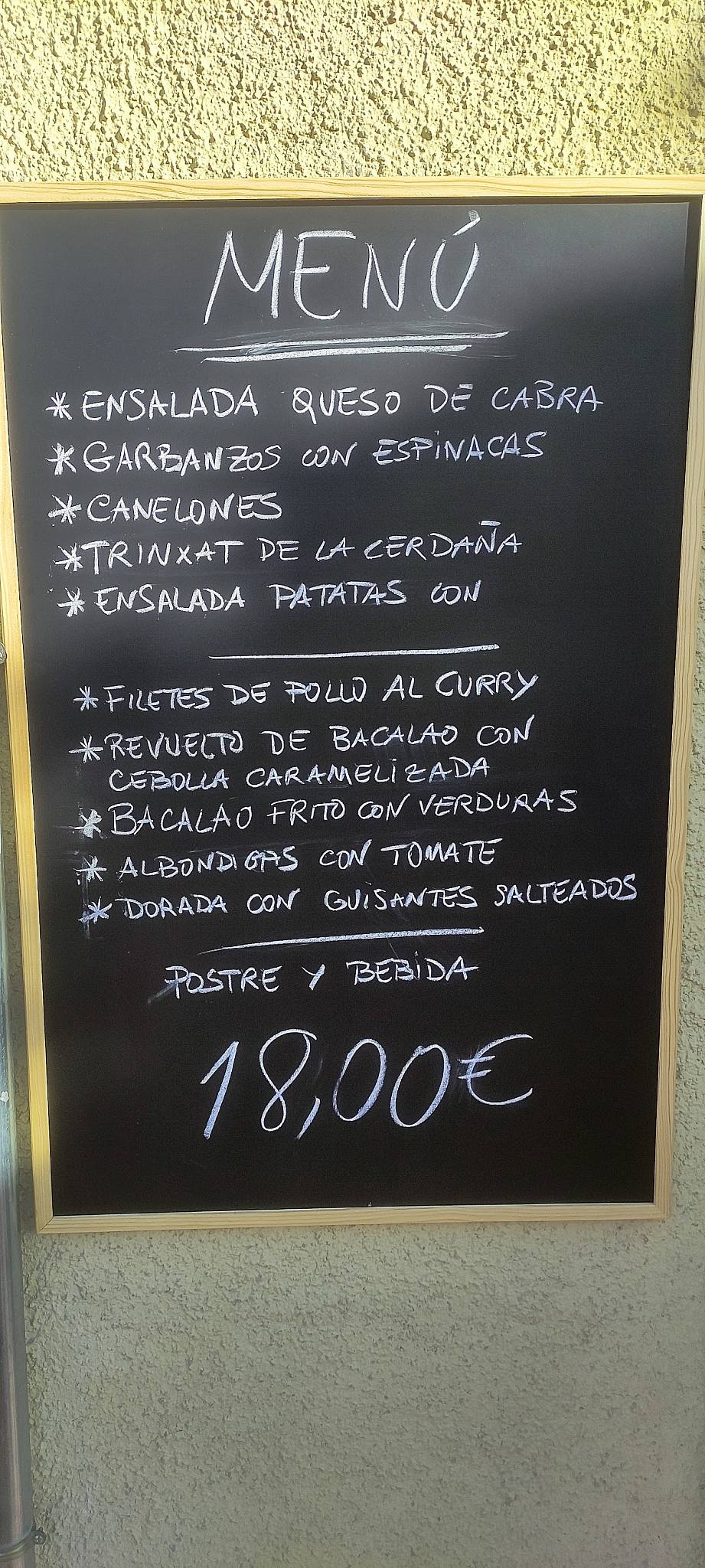 Bar Bodega Ballesté меню