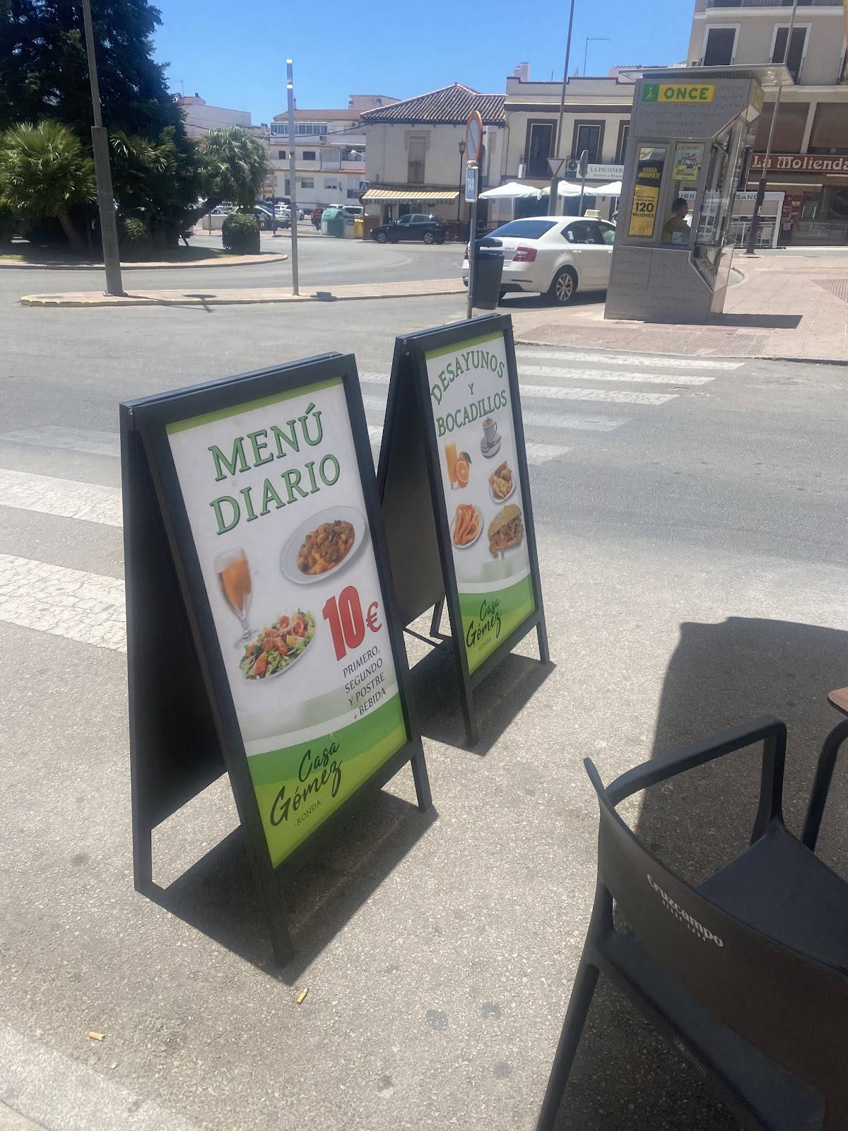 Bar Cafetería Casa Gómez меню