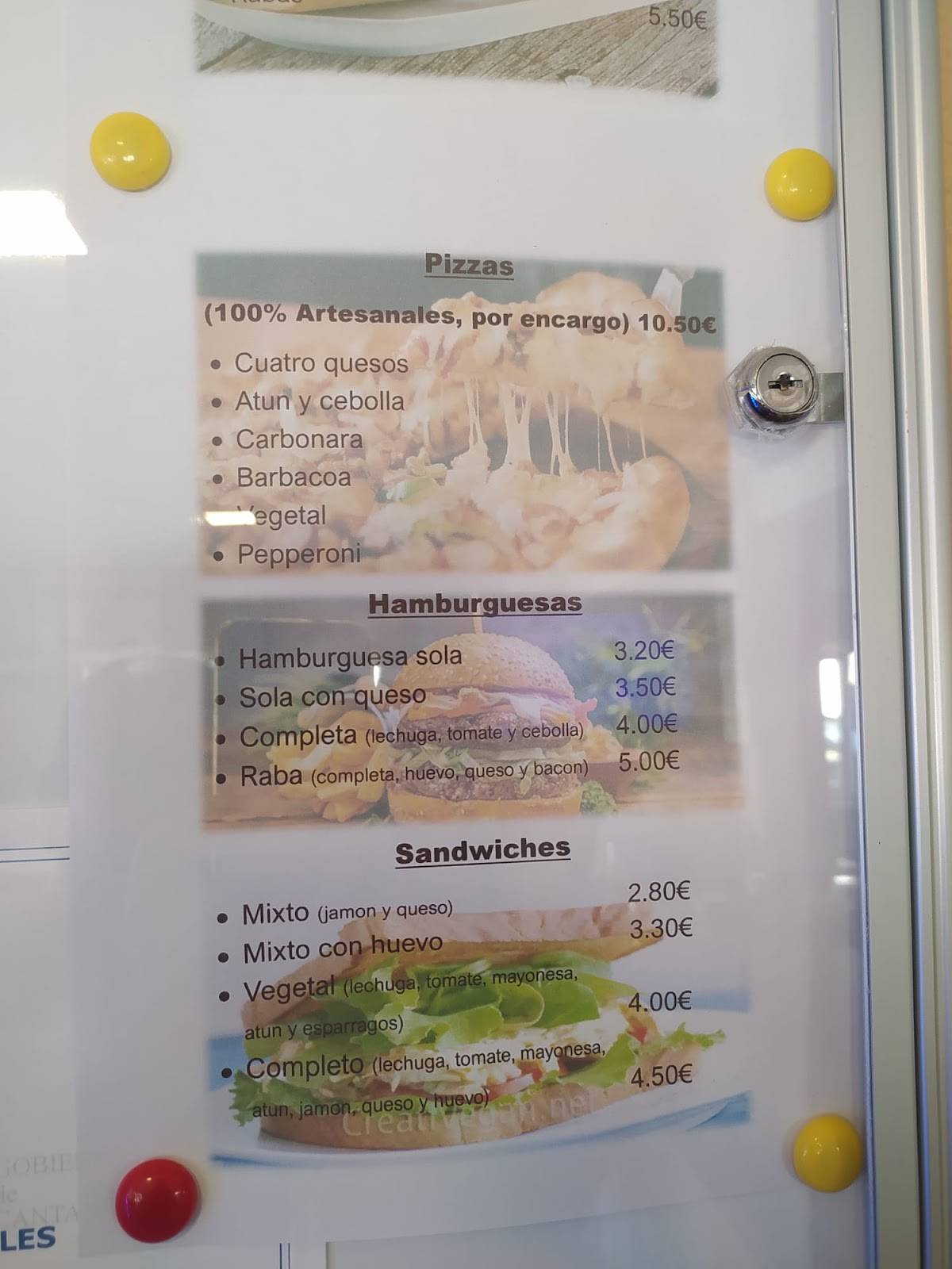 Bar Raba меню