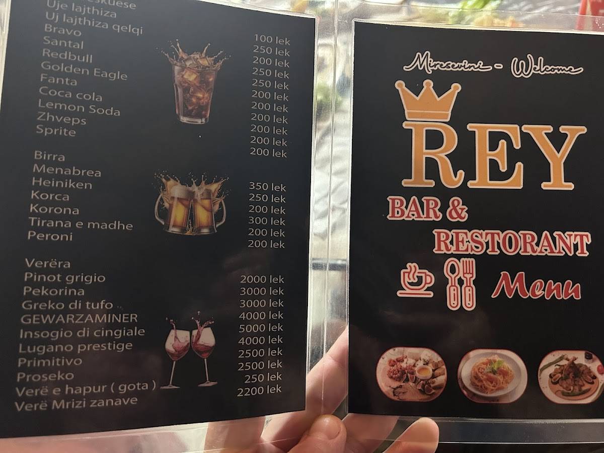 Bar Restorant Rey меню