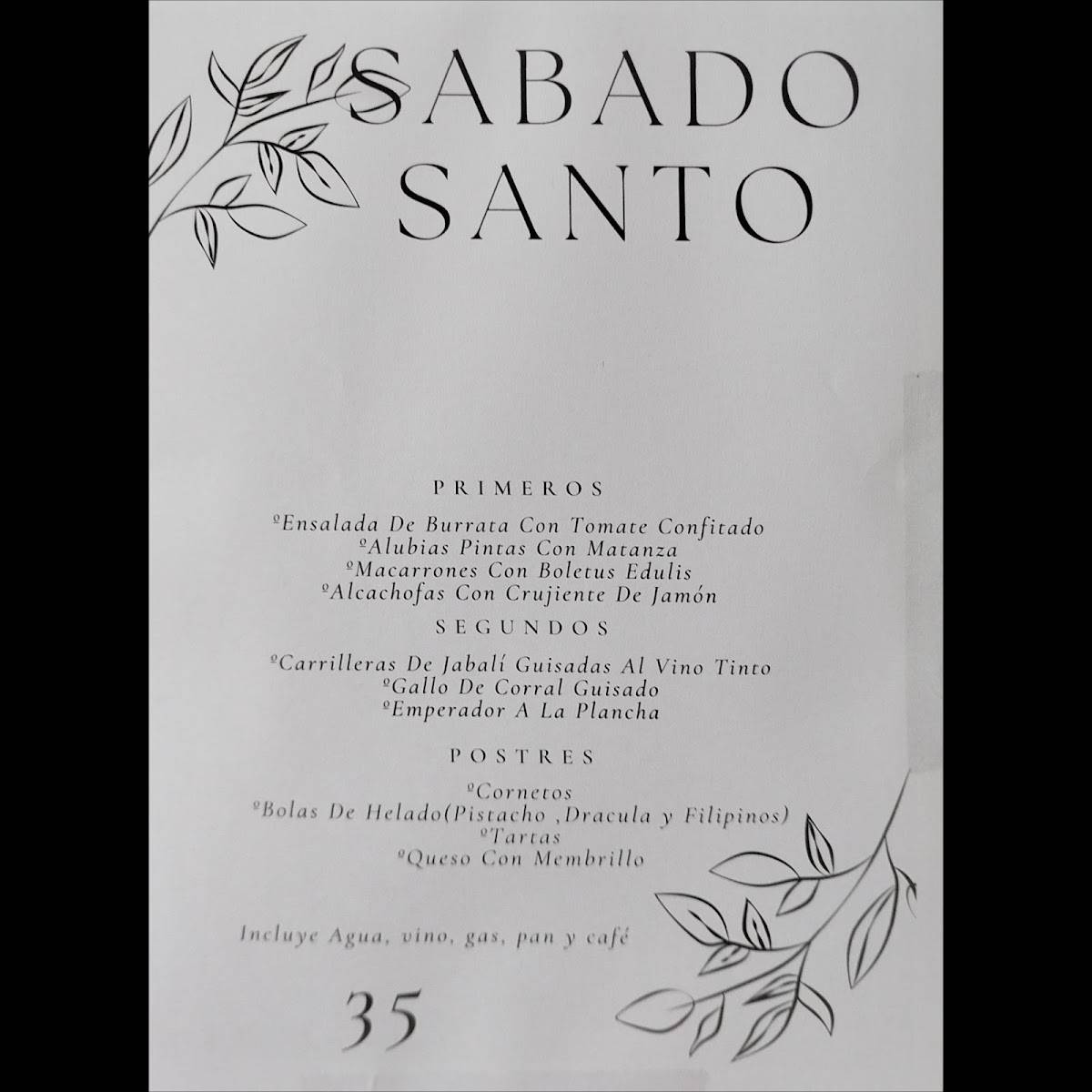 Bar restaurante La Penúltima меню