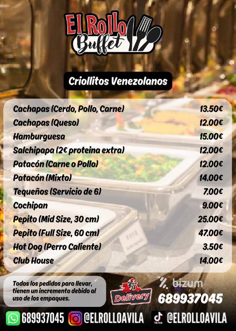 El Rollo - Buffet Libre меню