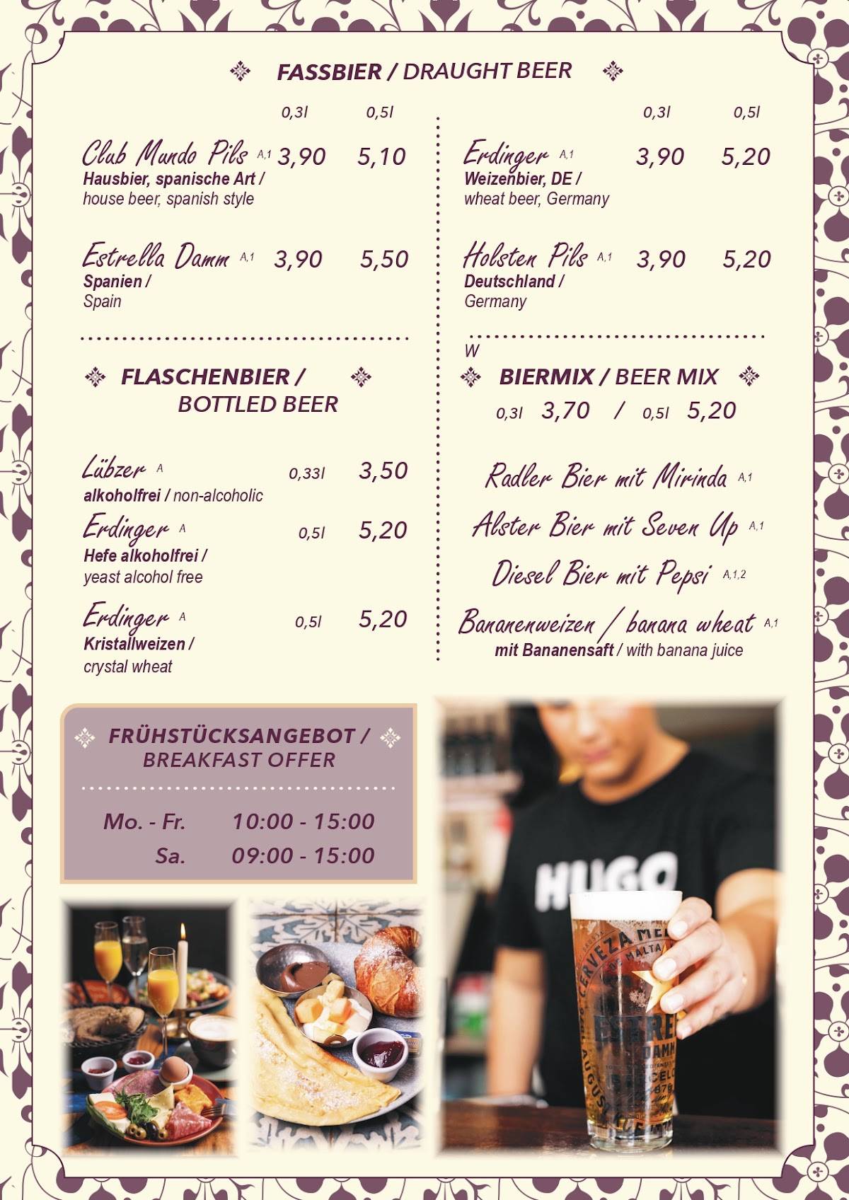 Mundo Tapas - Alt Mariendorf меню