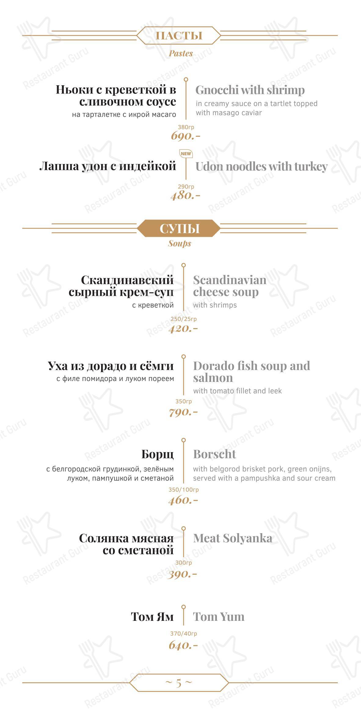 Библиотека № 1 в Липецке - Меню