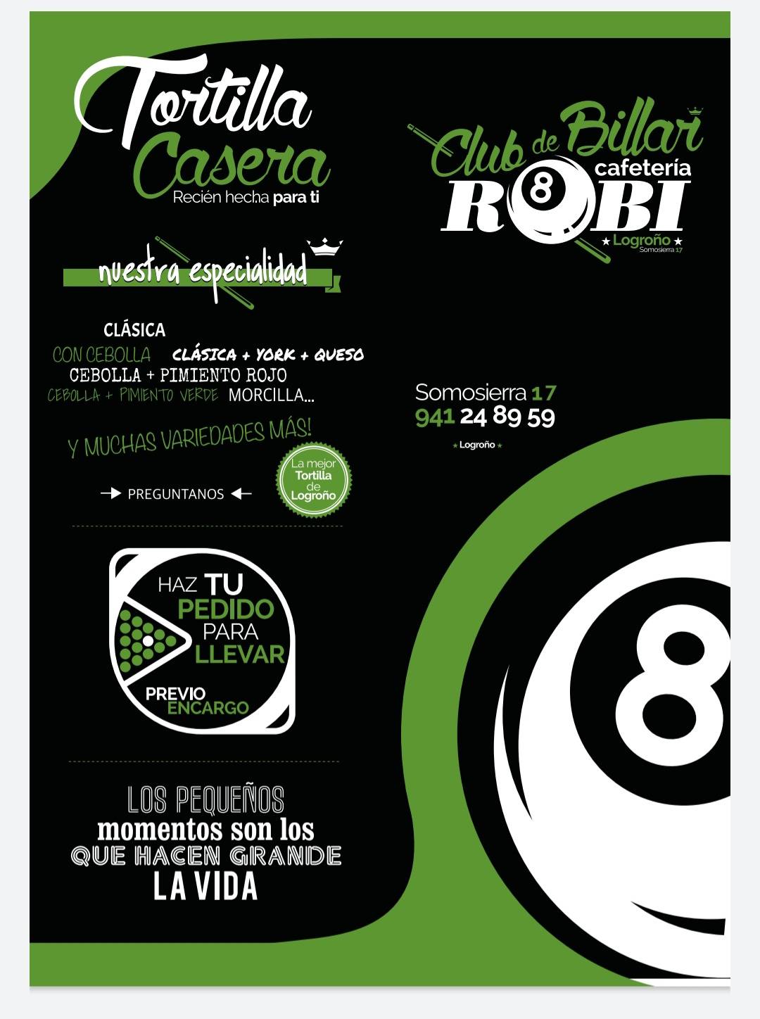 Billiard Club Cafe ROBI меню