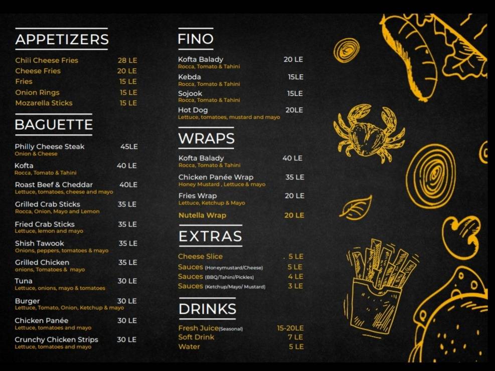 Bisho'z Kitchen меню