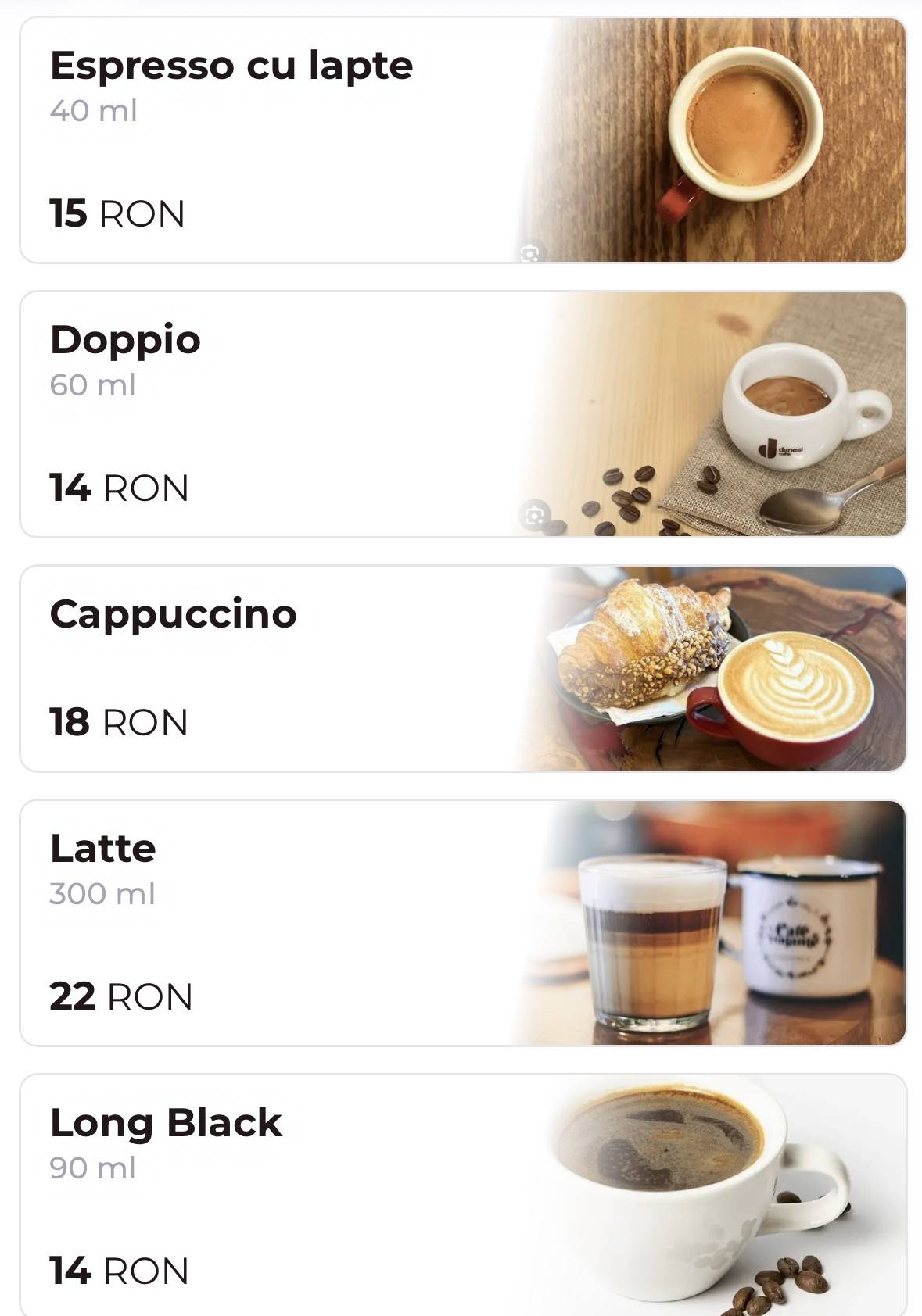Books Cafe меню