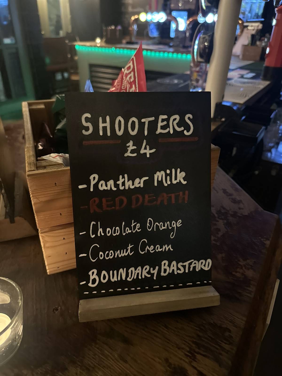 Boundary Bar меню
