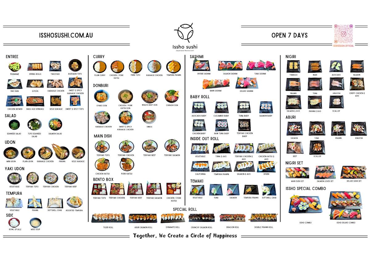Issho Sushi - Bracken Ridge меню