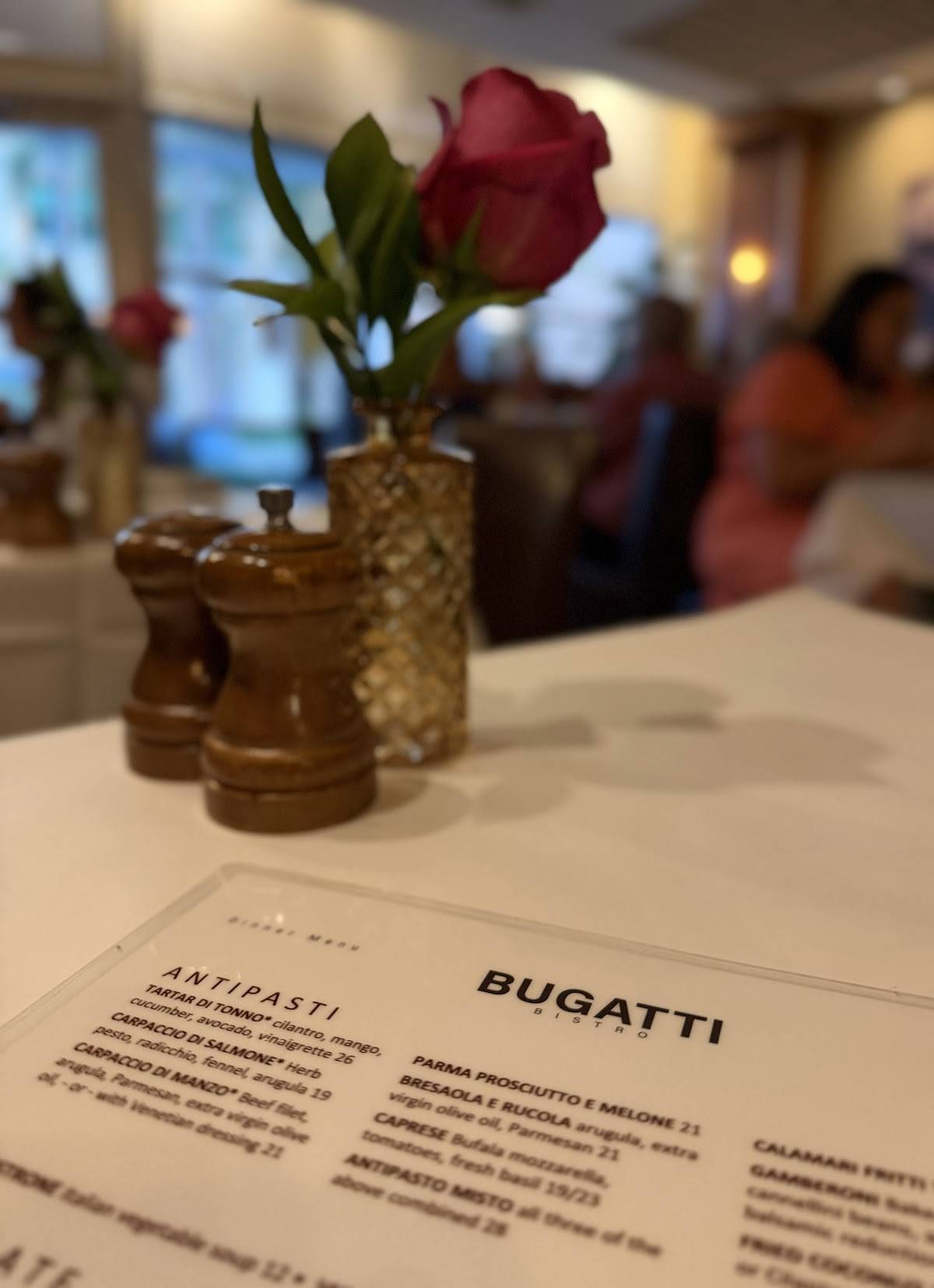 Bugatti Bistro - Italian Restaurant Coral Gables меню