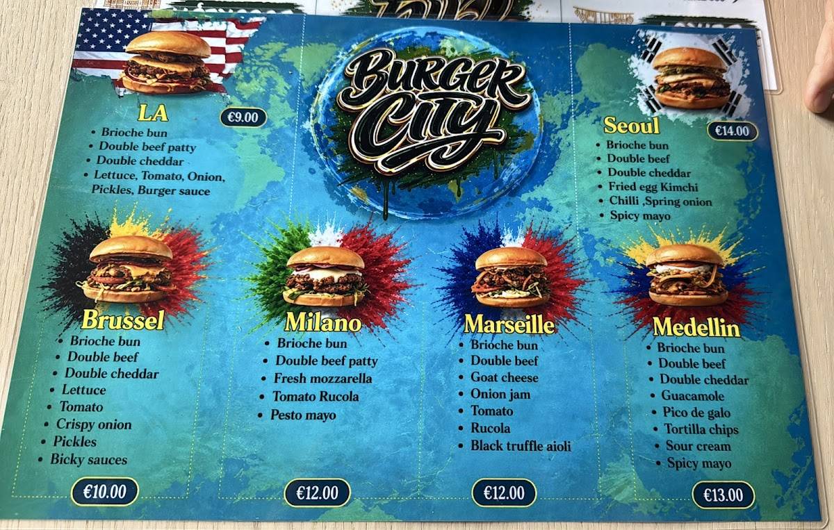 Burger City меню