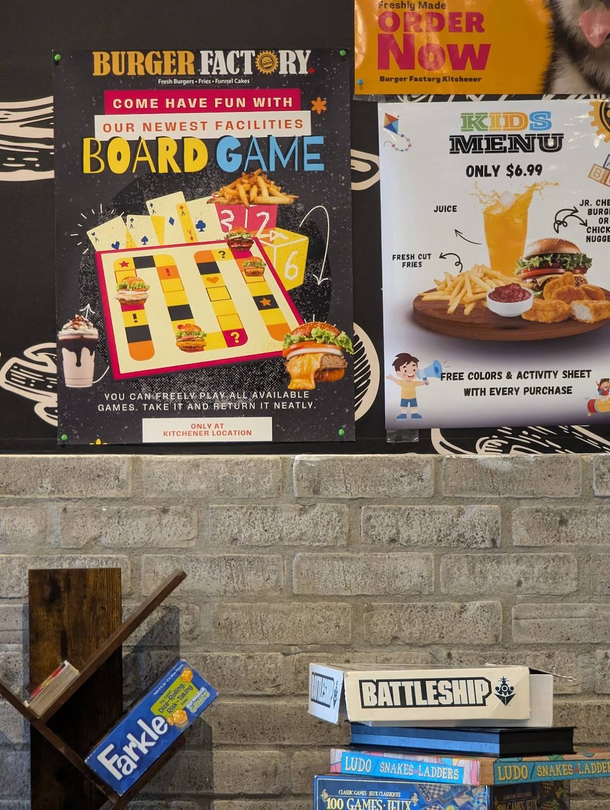 Burger Factory Kitchener меню