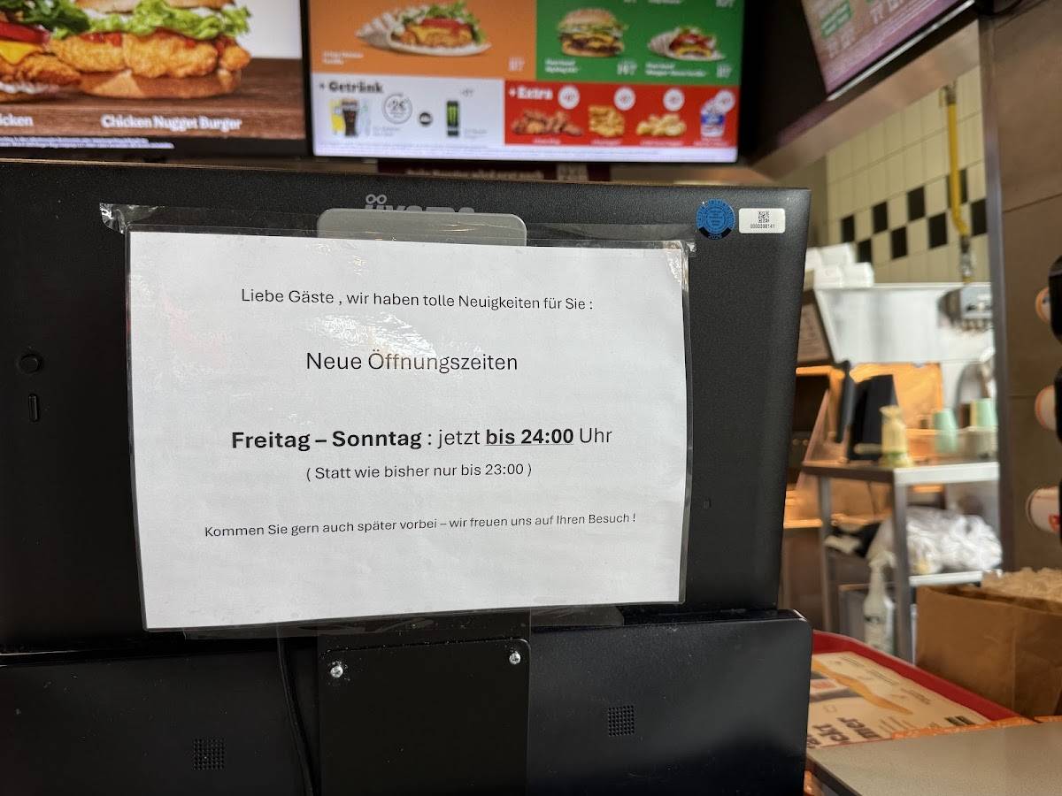 Burger King Rottweil меню