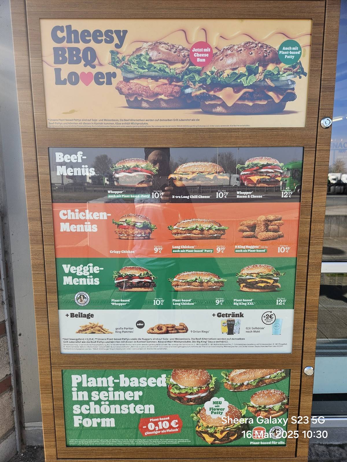 Burger King Rheinbach меню