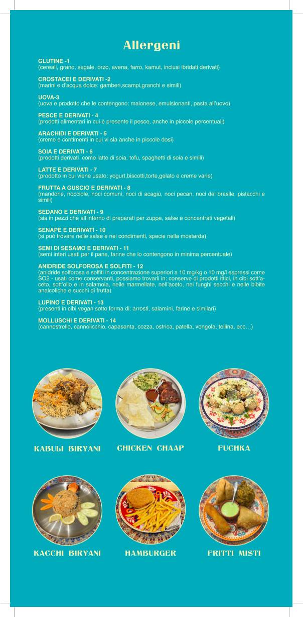 COMBO RISTORANTE меню