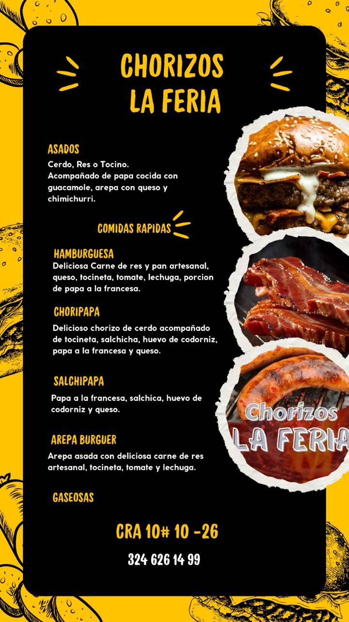 COMIDA RAPIDA LA FERIA меню