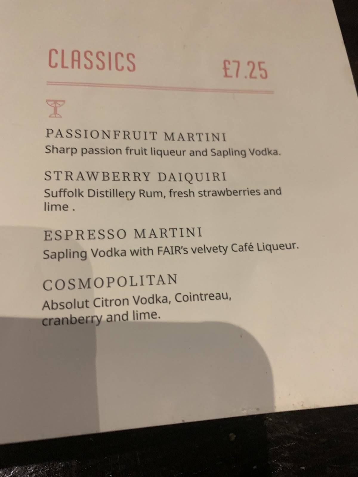 COSMO All You Can Eat Buffet меню