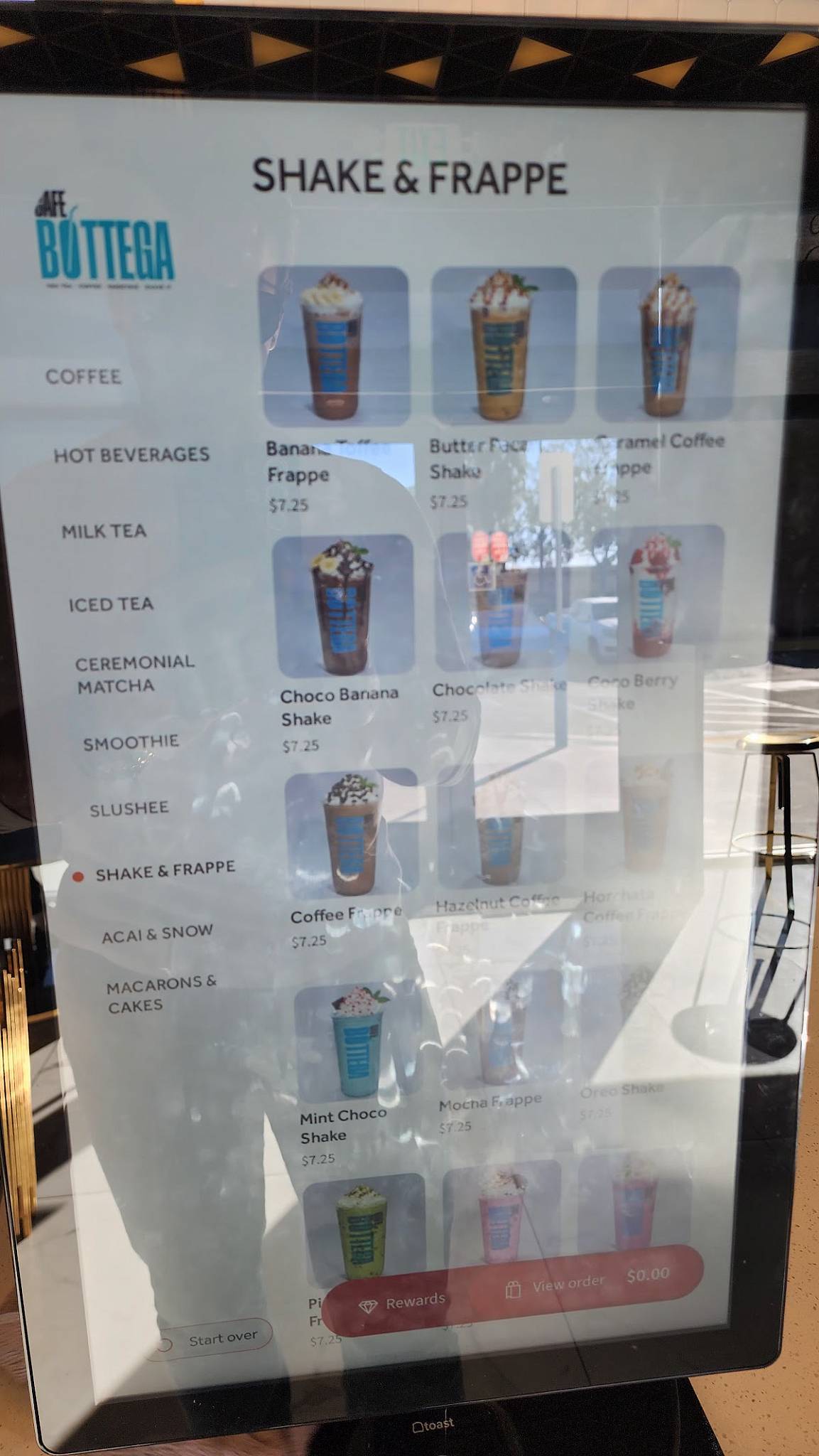 Cafe Bottega меню