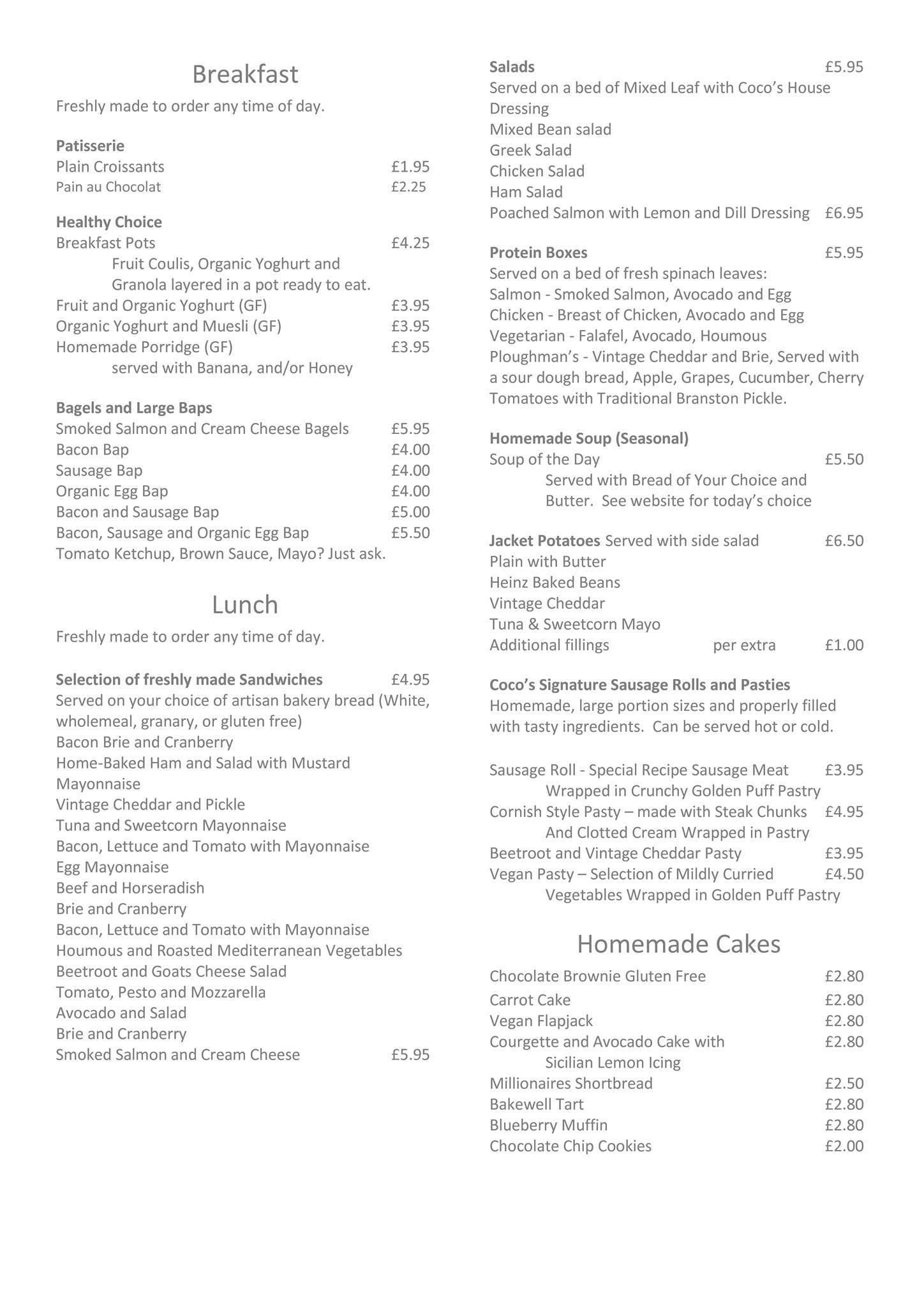Cafe Coco меню
