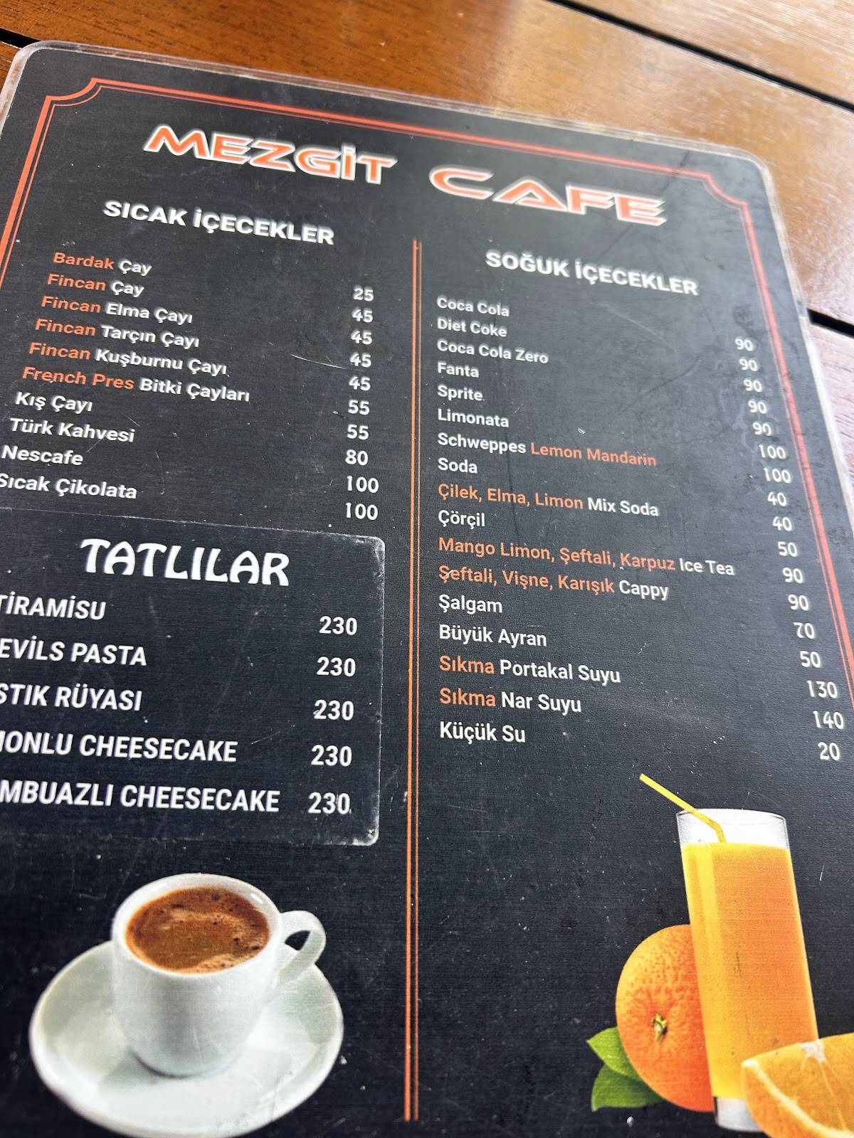 Mezgit Restaurant & Cafe меню