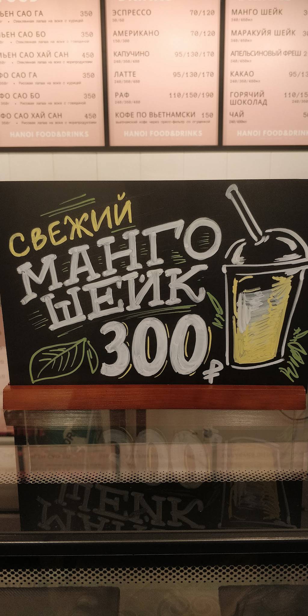 Кафе меню