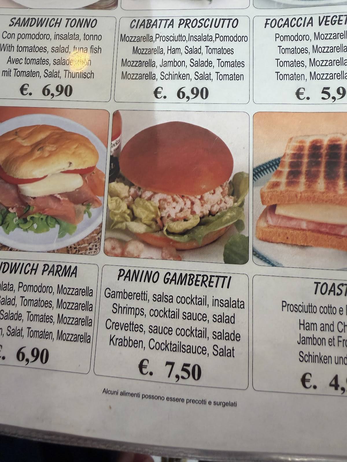 Caffè Rialto меню