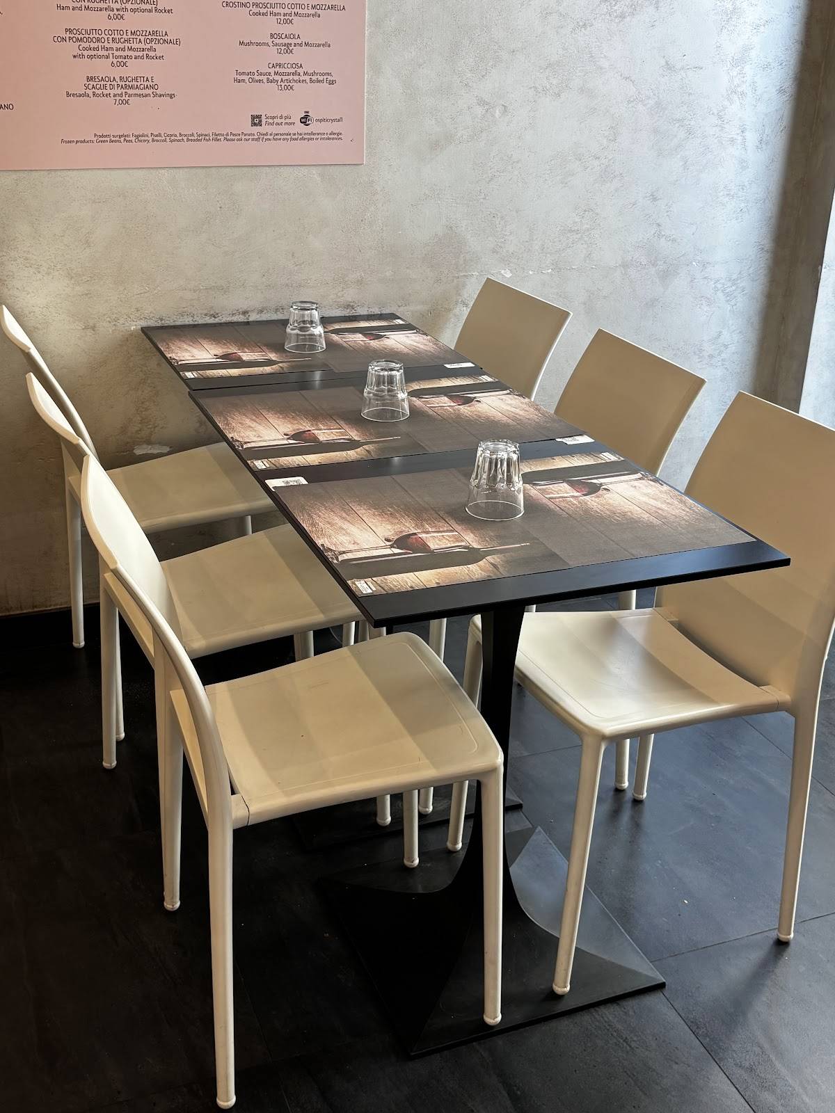 Caffetteria Crystal меню