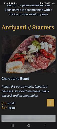 Capri Ristorante меню