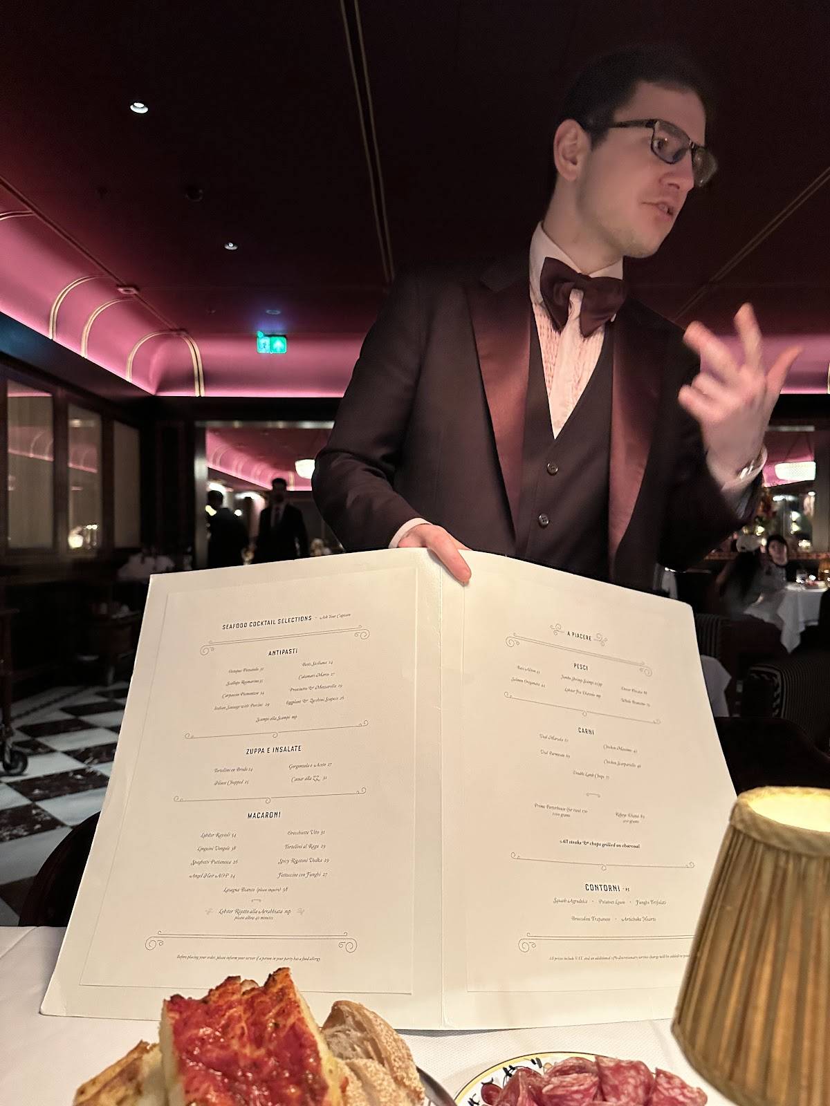 Carbone London меню