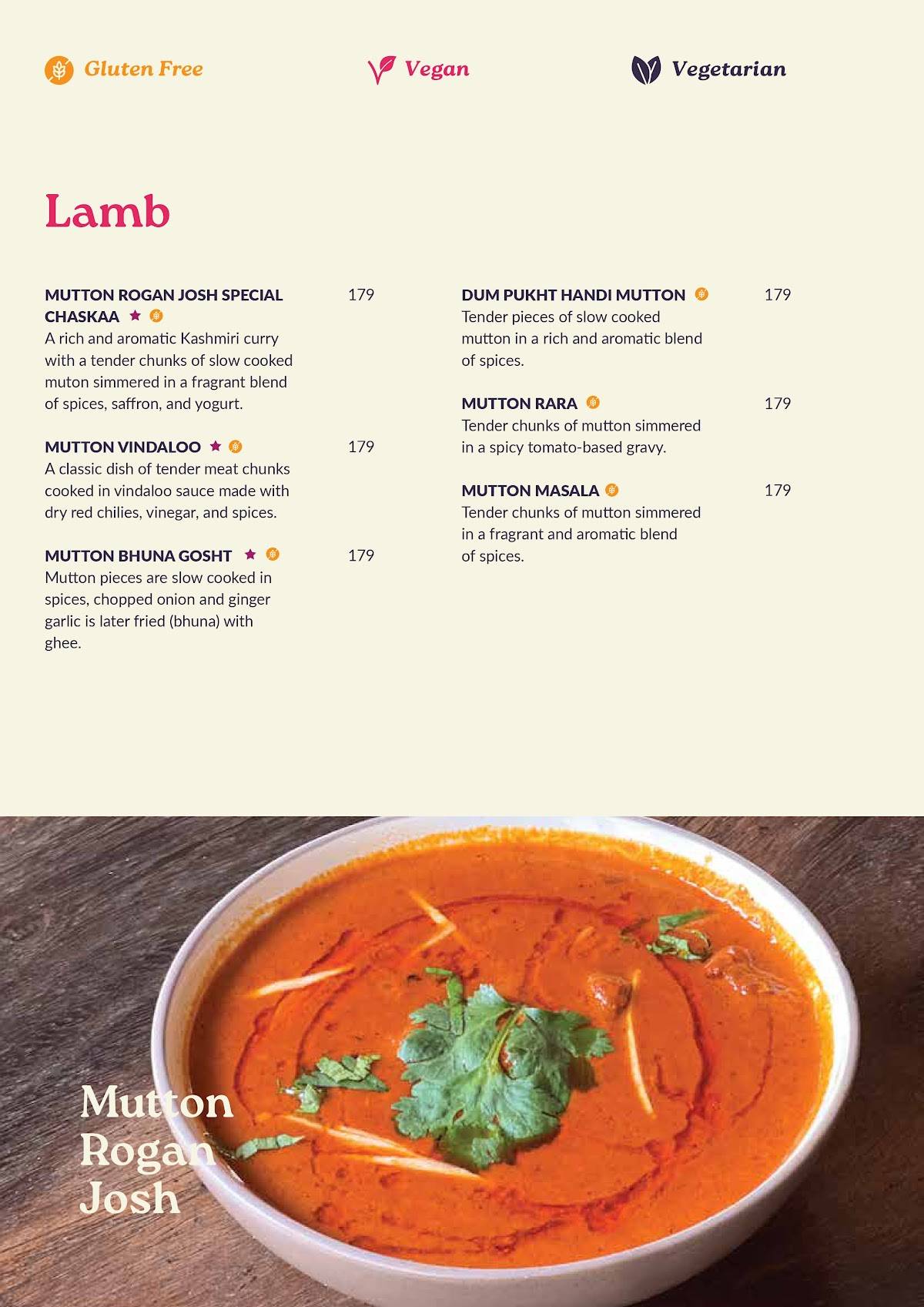 Chaskaa Modern Indian Cuisine & Bar меню
