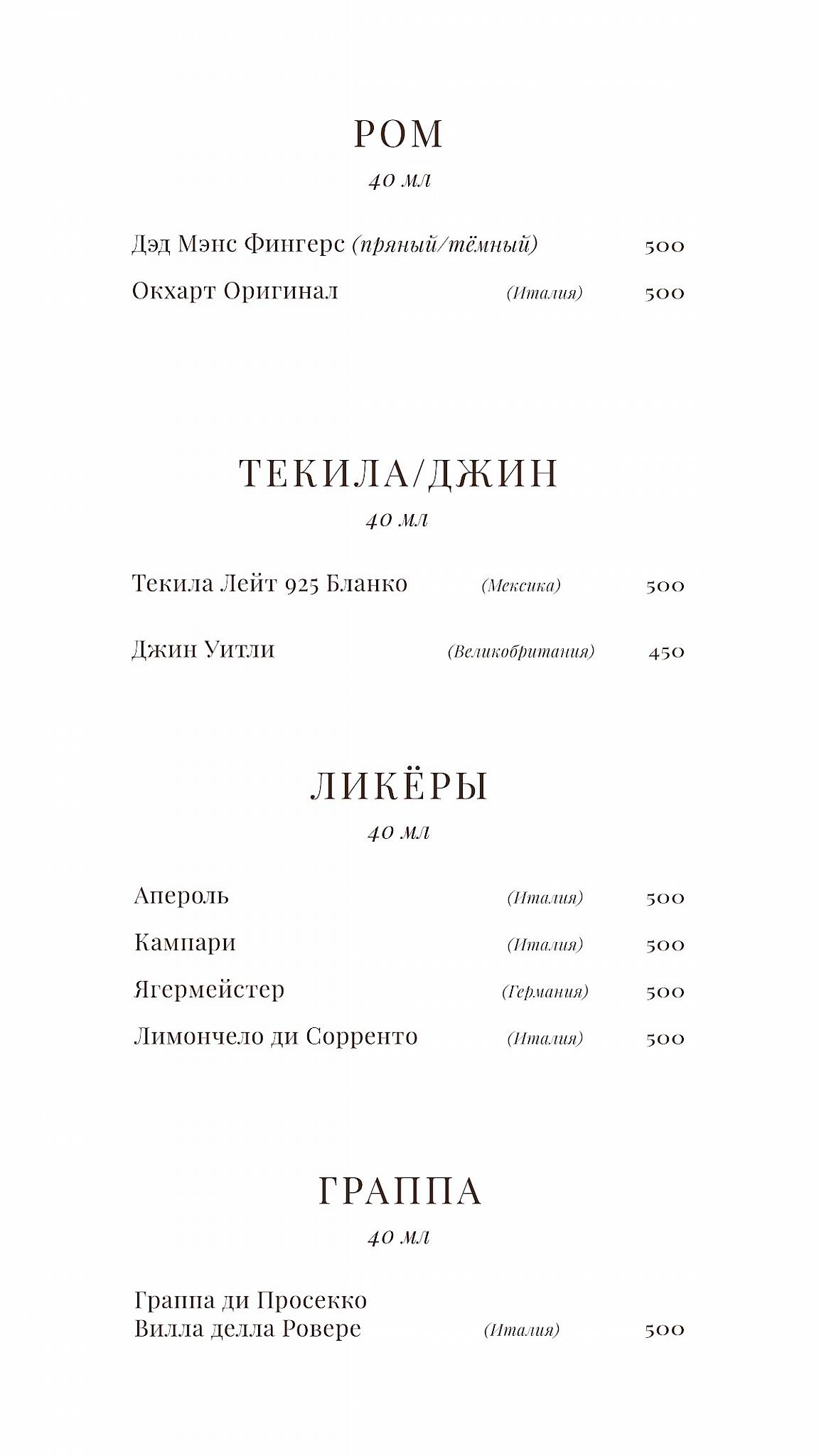 Чердак художника меню
