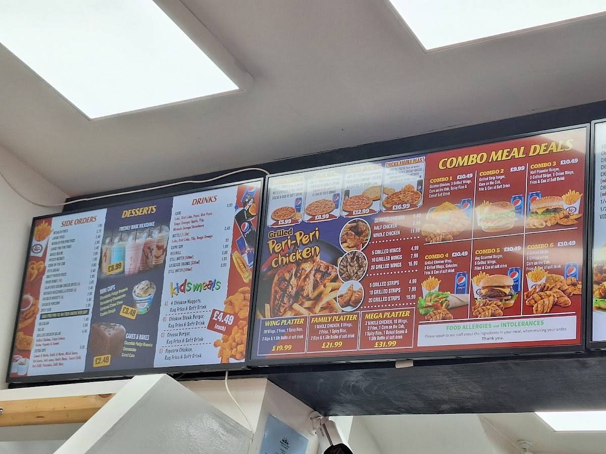 Chicks Chicken and Pizza - Brighton меню