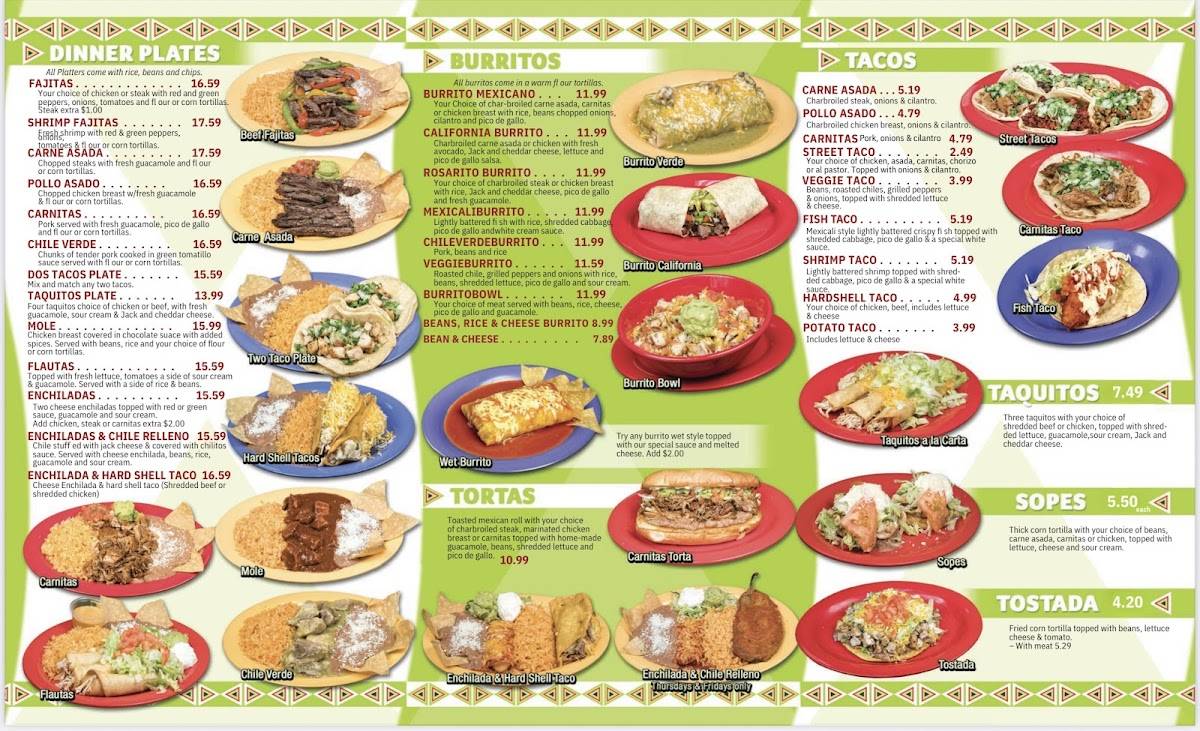 Chilitos Mexican Grill меню